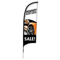 9' Razor Sail Sign Kit Single-Sided w/Spike Base